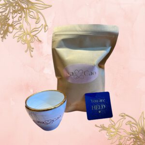 avaCao Ritualcacao Shiva Power mit handgetöpferter Tasse – belebender Zeremonie-Cacao für Fokus und innere Stärke